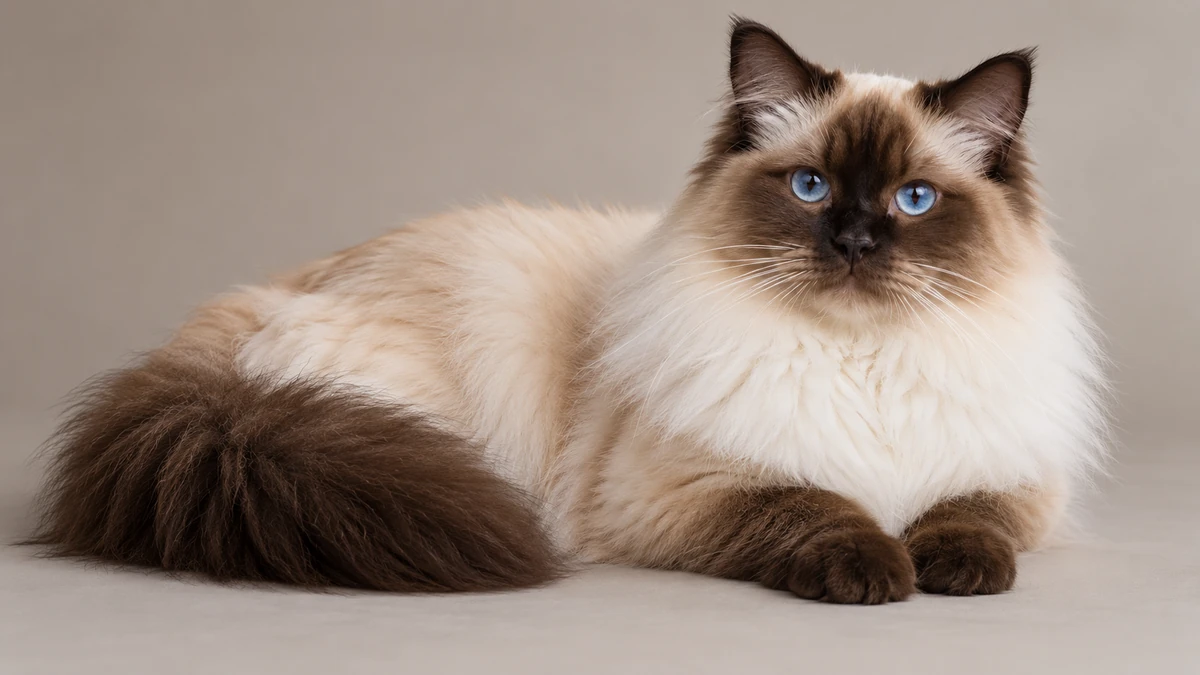 Ragdoll Kedisi kedi — chocolate point