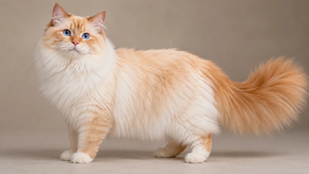 Ragdoll Kedisi kedi — red/flame point