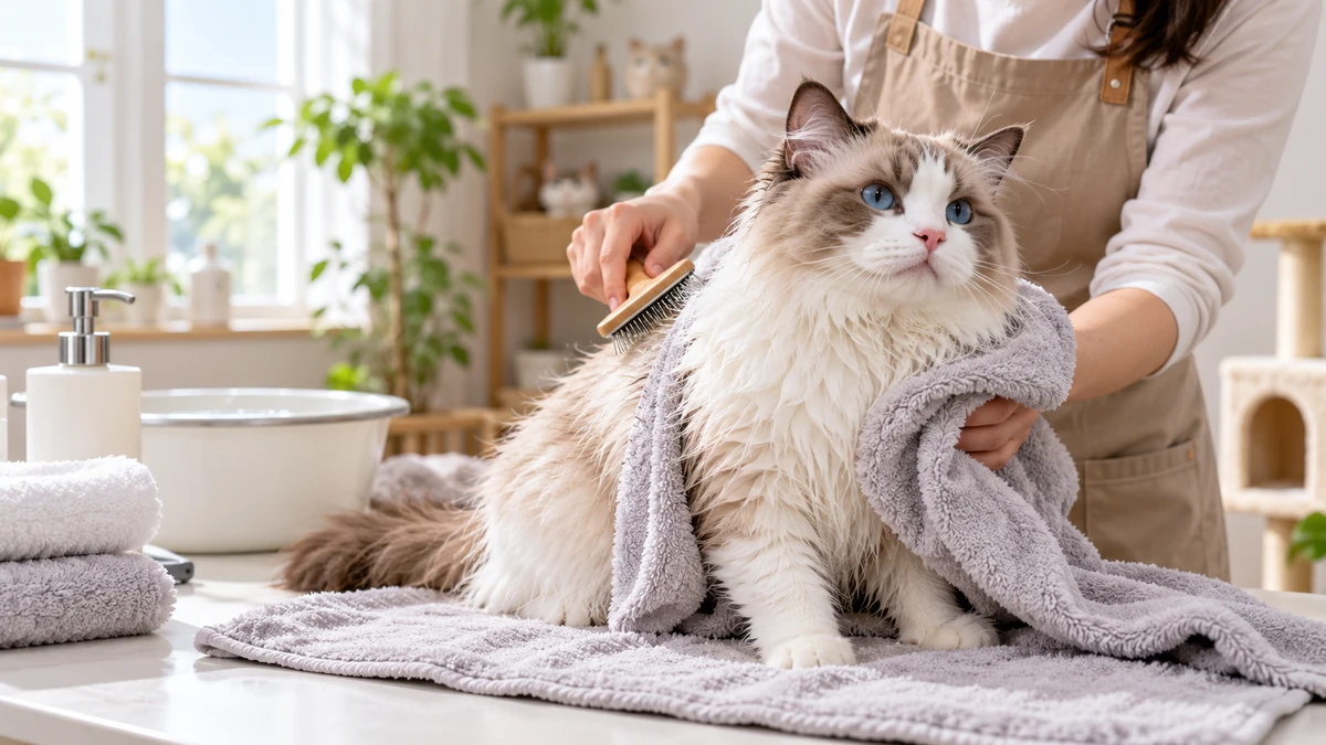 Ragdoll Kedisi kedi — bakım ve tımar